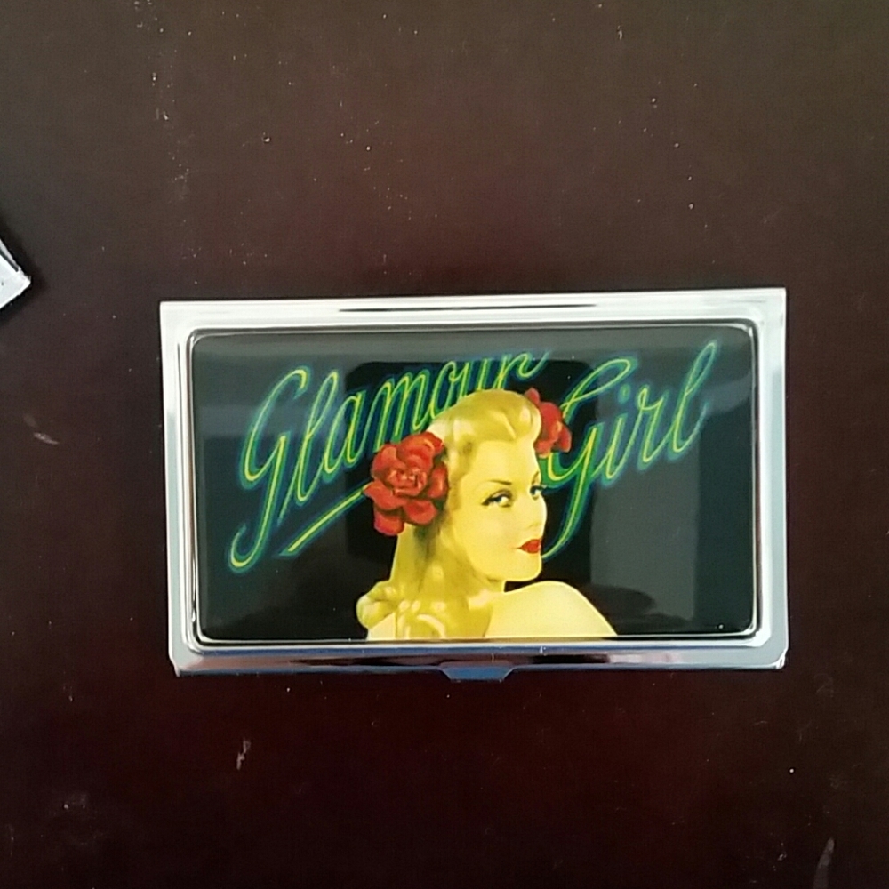 Womans business Card case with case